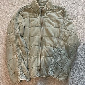 Free people dolman quilted knit jacket